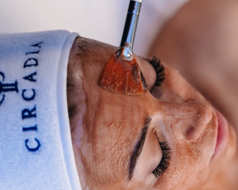 Client receiving Circadia Enzyme Facials at Spa La La in Austin — gentle exfoliation and rejuvenation for radiant skin.